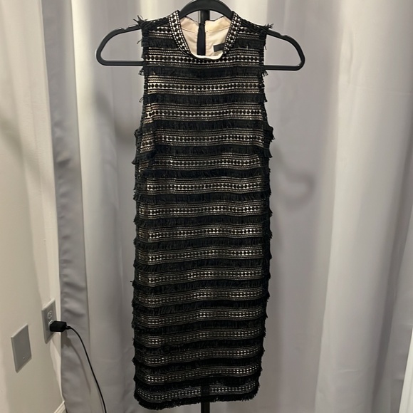 J Crew Fringe Sheath Dress Size 0 - Picture 1 of 5